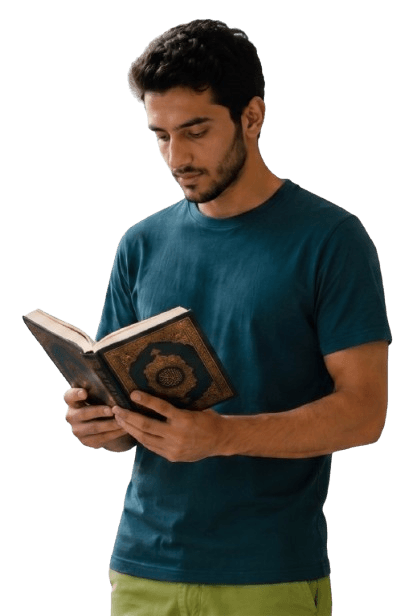student reading Quran